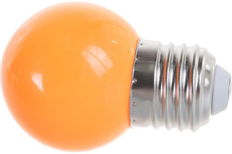 Купить Лампа LED-G45-1W ORANGE E27/FR/C Volpe фото №3