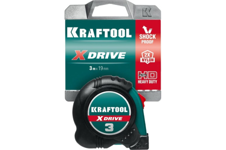 Купить Рулетка 3м "KRAFTOOL" X-Drive" ударостойкий обрезиненный корпус  34122-03-19_z02 фото №12